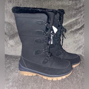 Brand New Women’s Size 6 Universal Thread Jet Black Carla Snow Boots